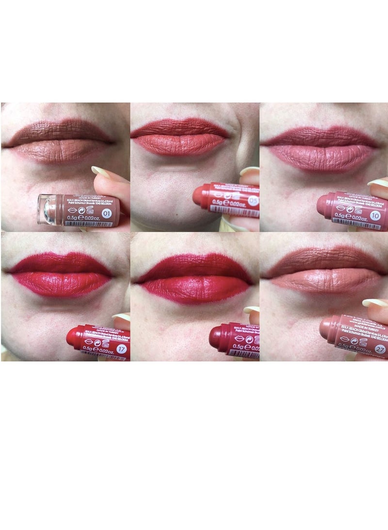 Golden Rose مجموعة أحمر الشفاه المخملي غير اللامع من غولدن روز، 6 قطع، مزيج 1 - Image 2