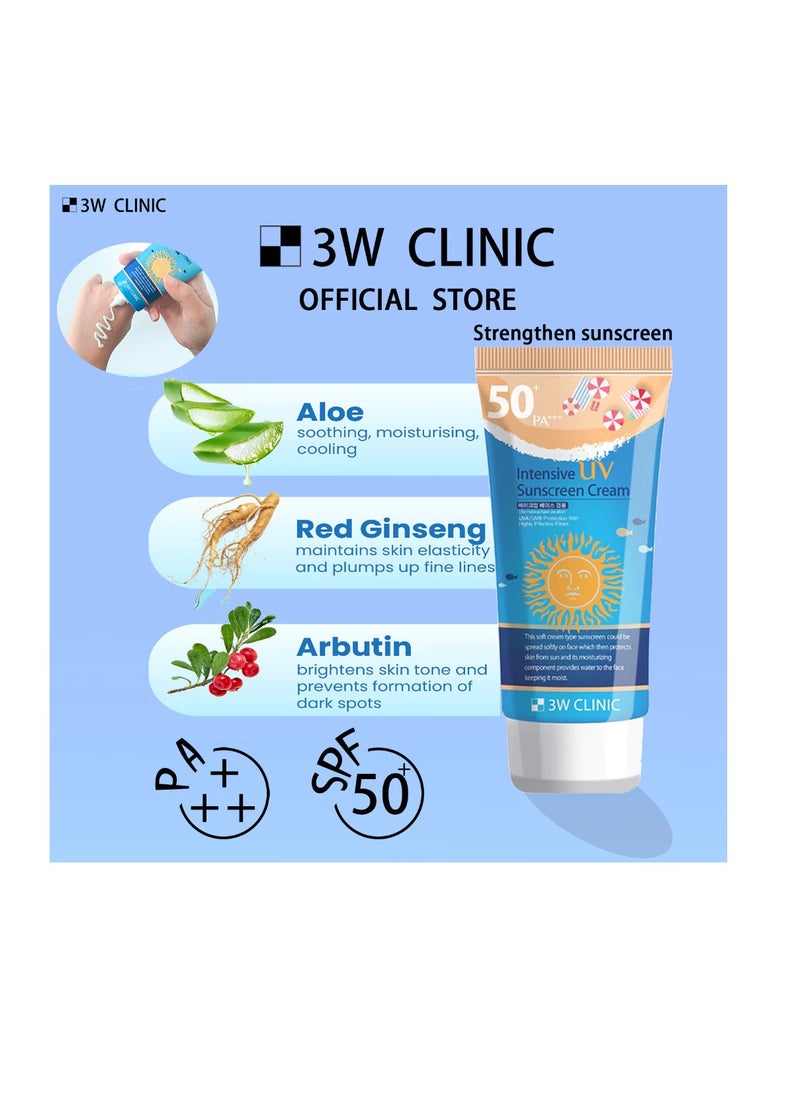 3W CLINIC 3W CLINIC fortified sunscreen 70ml（ pa+++ spf50+）  - Image 2