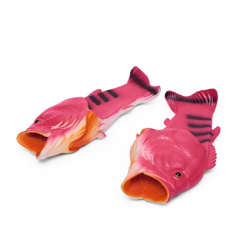 Coddies Fish Flip Flops | The Original Bass Fish Slippers (Pink | 3-4 Men | 5-6 Women | EU 36-37) - Image 1