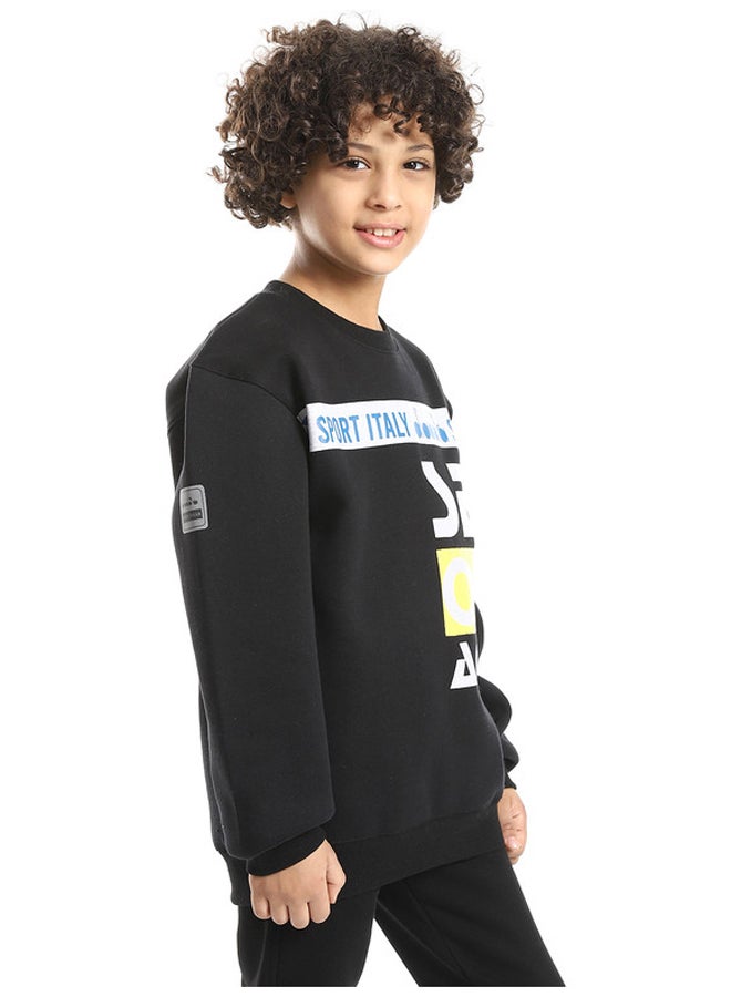 DIADORA Cotton Printed Boys Sweatshirt - Image 2