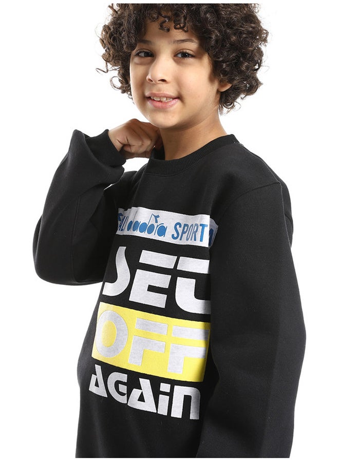 DIADORA Cotton Printed Boys Sweatshirt - Image 4