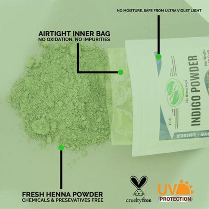 The Henna Guys 400 Grams INDIGO POWDER For Hair Dye/Color - The Henna Guys - Image 4