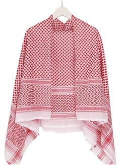 QUESERA Men s Hijab Headscarf Islam Hijab Mens Neckerchief Scarf Islamic Arabic Head Cap Muslim Clothing Scarf Summer Turban Headwear Head Wraps  red  - Image 3