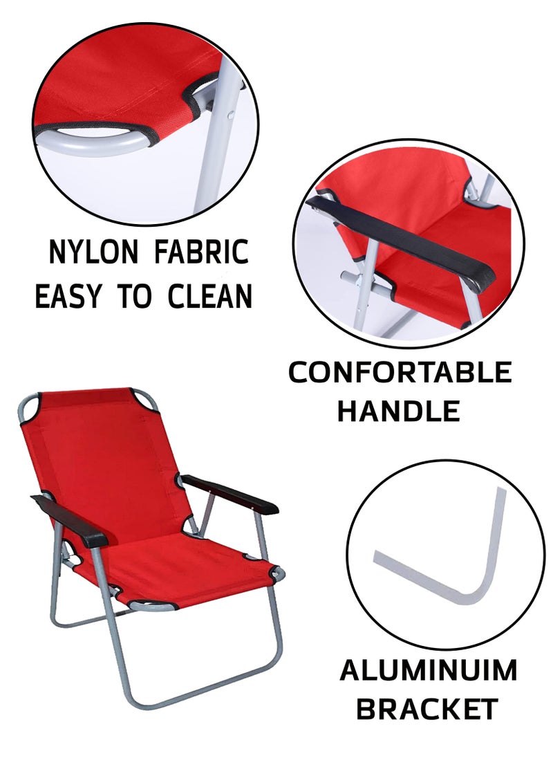 Foldable outdoor and indoor space saving easy storage lightweight chair to use for multipurpose outdoor activities as beach chair camping chair quick setup wherever you go - pzsku/ZC2EDF8510FA2B1D52ECDZ/45/_/1698402428/f7cf396d-ae19-4e0a-9316-943f4f57d286