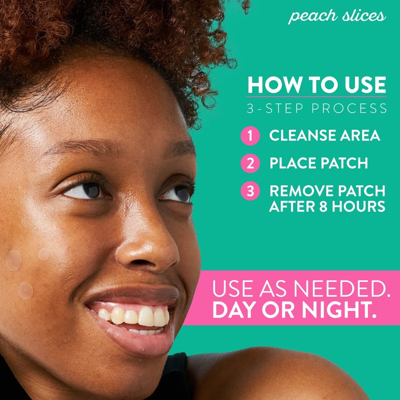 Peach Slices Peach Slices | Deep Blemish Microdarts | Acne Patch | Early Stage & Deep Pimples | Fast-Acting | Salicylic Acid | Tea Tree Oil | Niacinamide | Cica | Hyaluronic Acid | Spot Treatment | 9 Patches  - Image 4