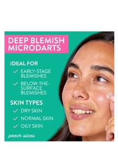Peach Slices Peach Slices | Deep Blemish Microdarts | Acne Patch | Early Stage & Deep Pimples | Fast-Acting | Salicylic Acid | Tea Tree Oil | Niacinamide | Cica | Hyaluronic Acid | Spot Treatment | 9 Patches  - Image 2