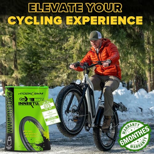 Hydencamm 2 Pack 20x4.0 Fat Tire Tube, 20x3.5/4.0 E-Bike Bicycle Fat Tire Tubes AV Schrader Valve with 2 Tire Levers, 20x4 Bike Tube for 20 Inch Ebike Electric Bicycle Road Mountain - Image 3