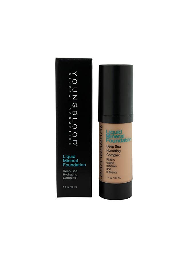 Youngblood Youngblood Mineral Cosmetics Liquid Mineral Foundation, Golden Sun (Old Version) | Full Coverage Mineral Lightweight Makeup | Vegan, Cruelty Free, Paraben Free - Image 1