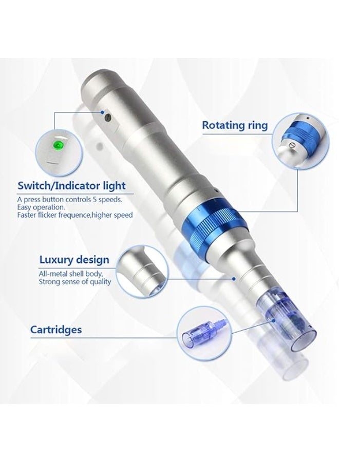 دي آر. بن قلم إبرة دقيقة لاسلكي A6 مع بطاريتين وإبرتين بديلتين - Image 2