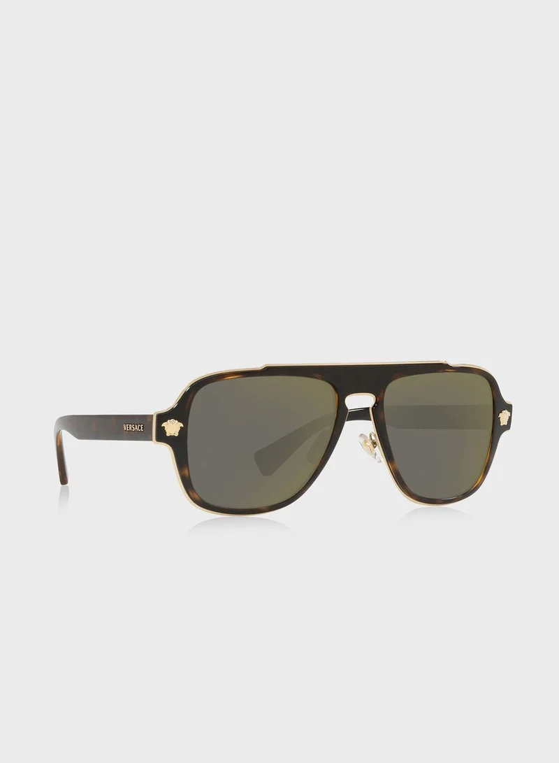 VERSACE 0Ve2199 Irregular Sunglasses