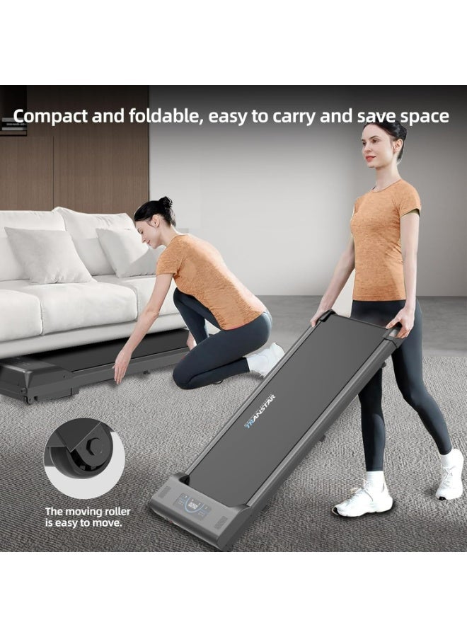 RUIYADA Under Desk Treadmill, Walking Pad 3 in 1 Folding Treadmill, Walking Jogging Treadmills for Home Office, 2.5HP Low-Noise LED Display, Preset and Adjustable Programs - Image 4