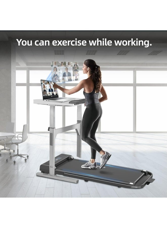 RUIYADA Under Desk Treadmill, Walking Pad 3 in 1 Folding Treadmill, Walking Jogging Treadmills for Home Office, 2.5HP Low-Noise LED Display, Preset and Adjustable Programs - Image 2