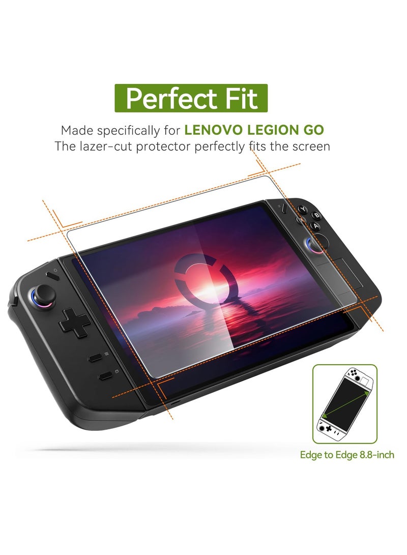 SYOSI Screen Protector Tempered Glass, Fit for Lenovo Legion Go Gaming Handheld 8.8 inch 2023, Transparent HD Clear Anti-Scratch Screen Protector for Lenovo Legion Go Gaming Handheld (2 Pack) - Image 2
