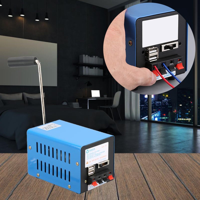 20W Hand Crank Generator Manual Power Station For Household Outdoor Emergency Charging - Image 5