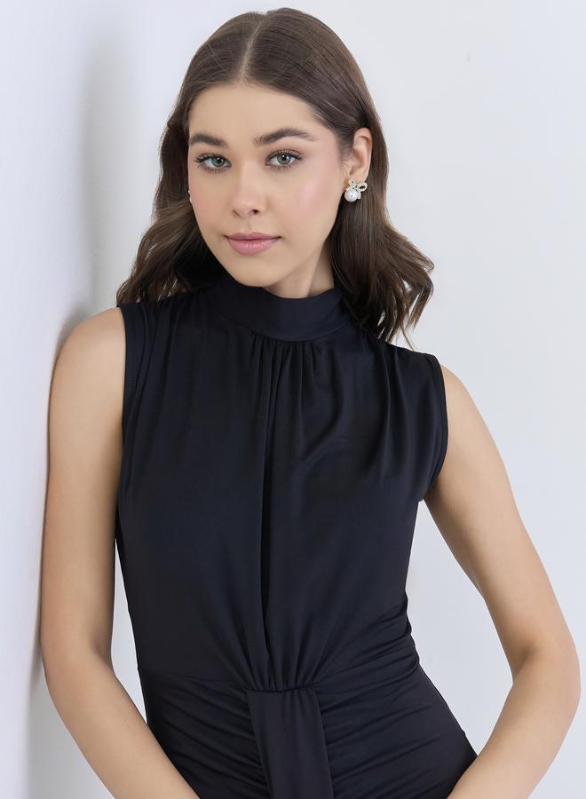 Styli Women Black Sleeveless Maxi Dress - Image 5