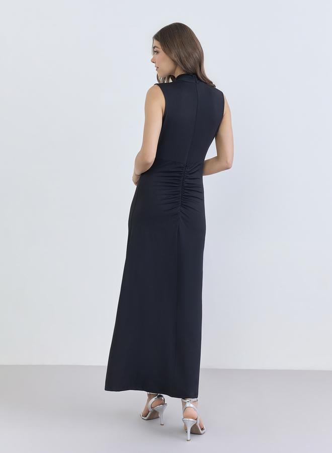 Styli Women Black Sleeveless Maxi Dress - Image 3