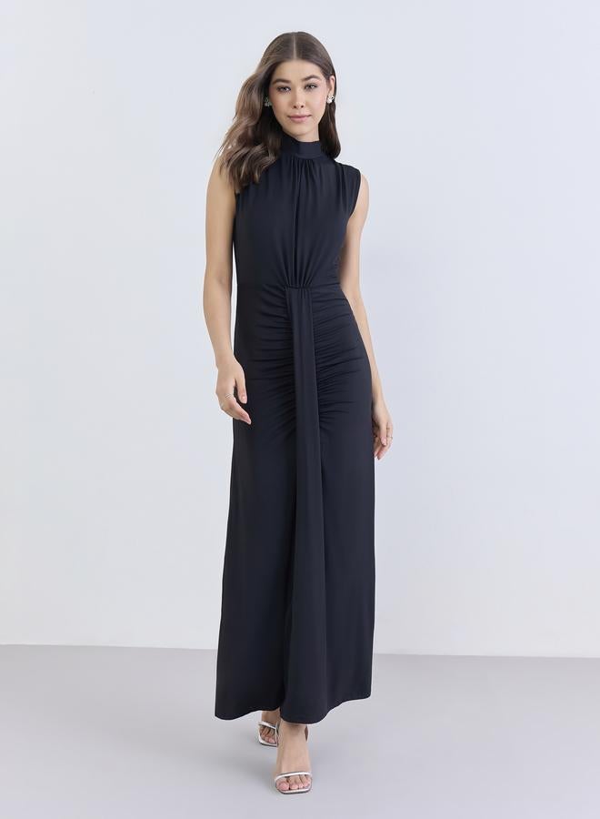 Styli Women Black Sleeveless Maxi Dress - Image 2