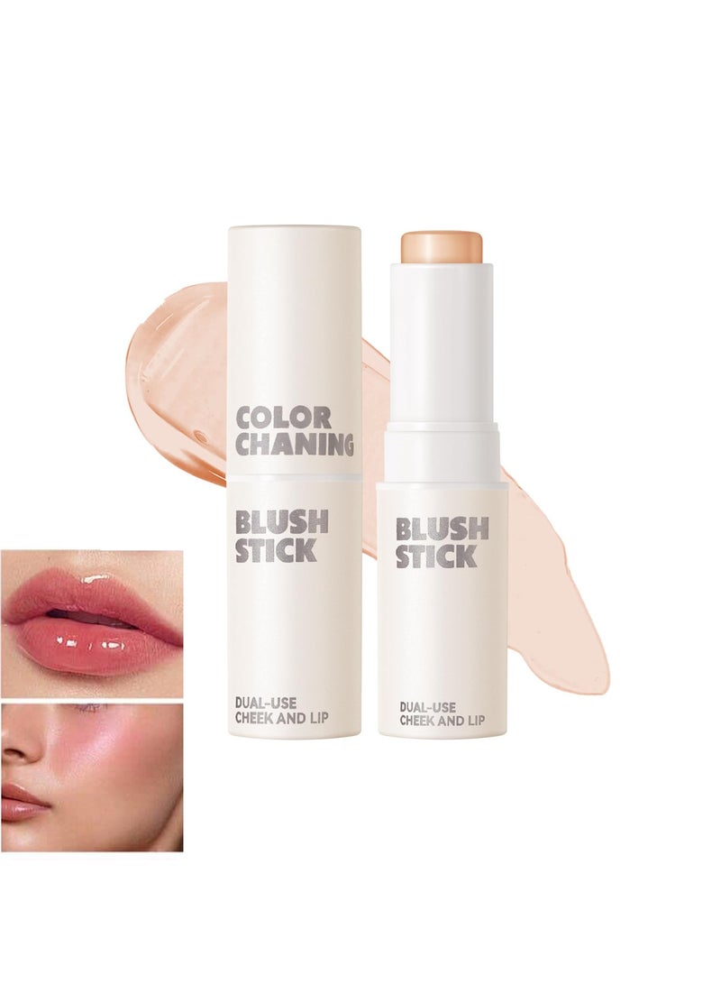 سيوسي قطعتان من أحمر الخدود الكريمي المتغير اللون لشفاه الخدود، أحمر الخدود الشفاف ذو درجة الحموضة الوردية المتغيرة لدرجة الحرارة، مقاوم للماء متعدد الاستخدام للشفاه ولون الوجه، طبيعي ويدوم طويلاً - Image 1