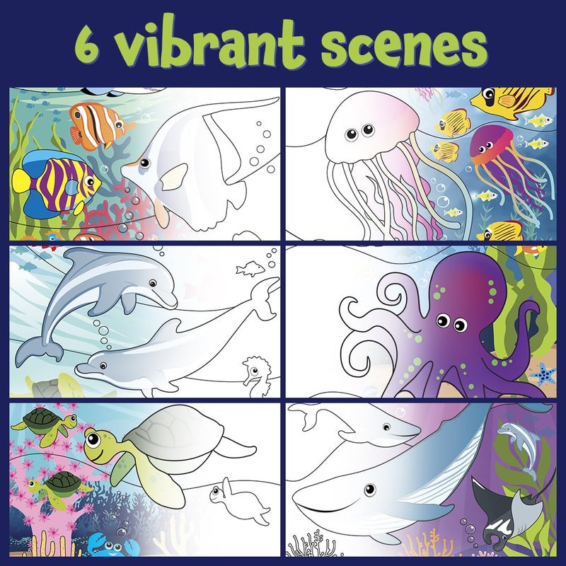 READY 2 LEARN Water Art Activity Book - Sea Life - Image 4