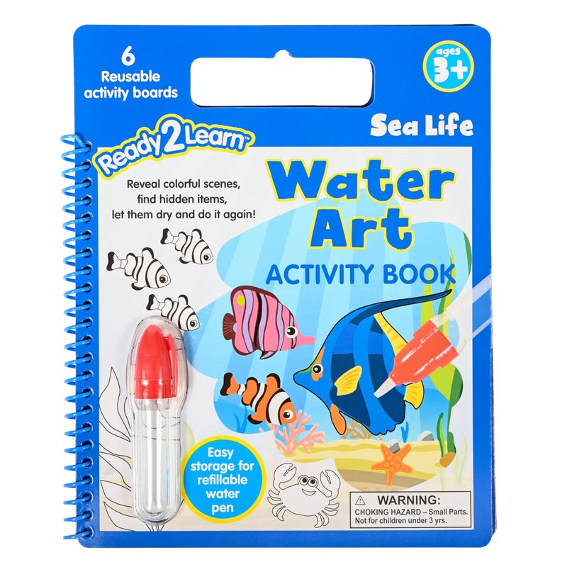 READY 2 LEARN Water Art Activity Book - Sea Life - Image 1