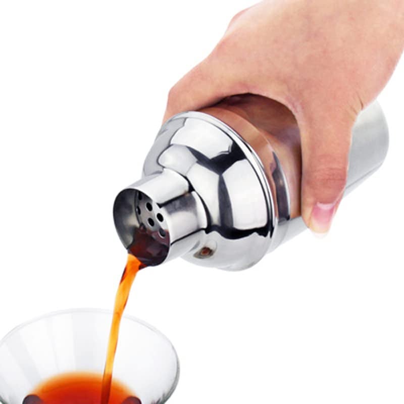 finality Stainless Steel Silver Color Bar Set Cocktail Shaker Opener Ice Tong and Peg Measurer Perfect for Parties GetTogethers and Gifting Pack of 4 - Image 3