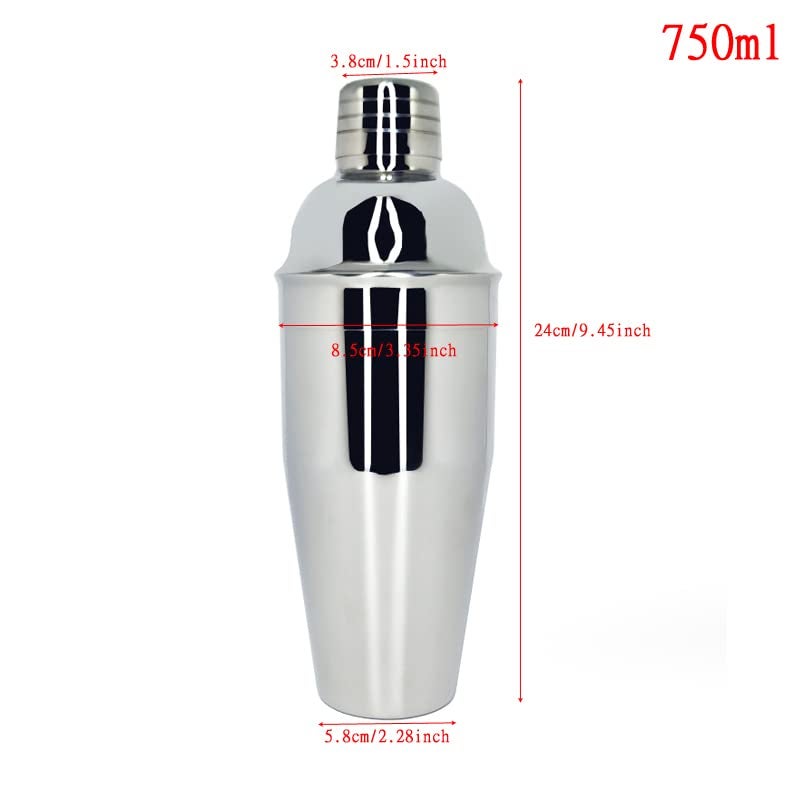 finality Stainless Steel Silver Color Bar Set Cocktail Shaker Opener Ice Tong and Peg Measurer Perfect for Parties GetTogethers and Gifting Pack of 4 - Image 2