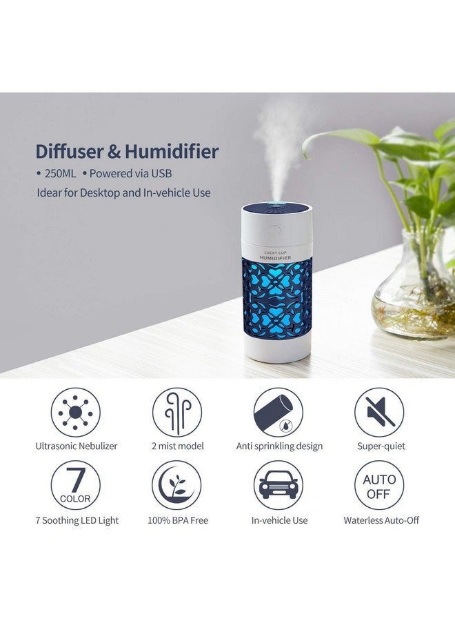 SEASPIRIT Magic Cup Cool Mist Humidifiers Essential Oil Diffuser Aroma Air Humidifier with Led Night Light Colorful Change for Car, Office, Babies, - Image 3