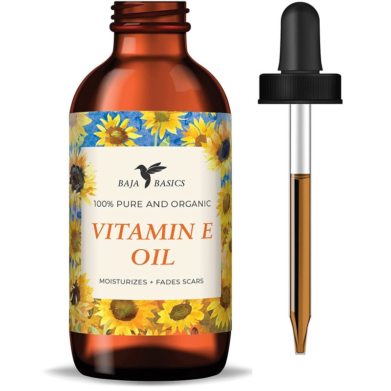 Pure Vitamin E Oil, Moisturizer for Skin, Face, Body, Nails and Hair, Multi-Purpose Skincare Product For Men and Women 4 oz
