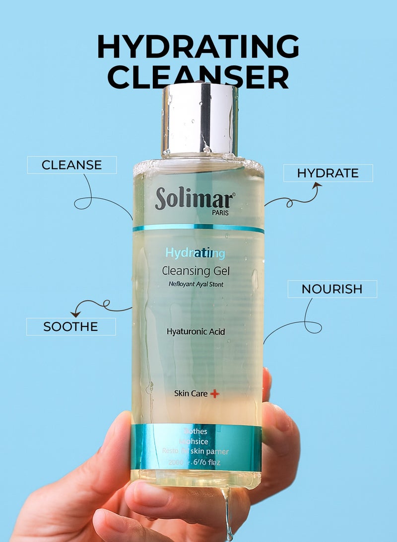 Solimar Paris Hydrating Cleanser – Gentle Face Wash for All Skin Types, Moisturizes & Brightens for Soft, Balanced, Radiant Skin - Image 2