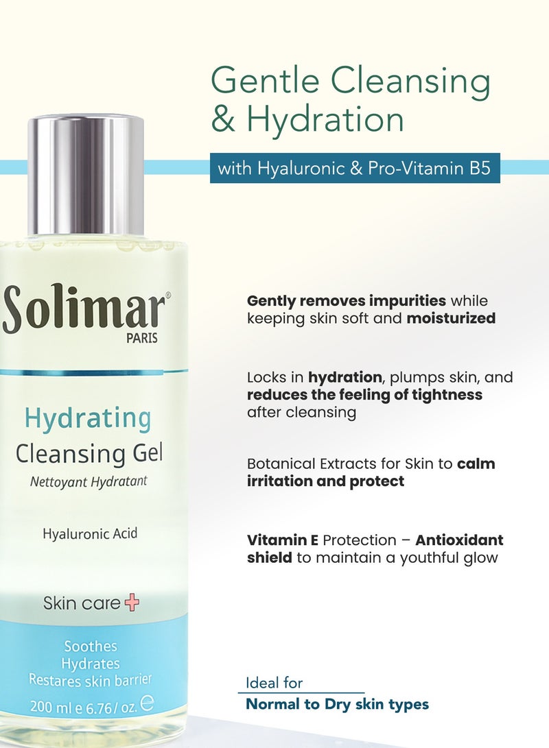 Solimar Paris Hydrating Cleanser – Gentle Face Wash for All Skin Types, Moisturizes & Brightens for Soft, Balanced, Radiant Skin - Image 3