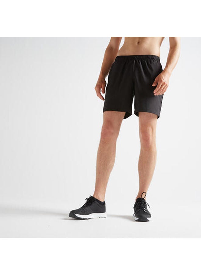 دوميوس شورت لتمارين الكارديو FST 100 - أسود - Image 1