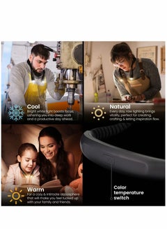 Pretocter LED Neck Reading Light, Book Light for Reading in Bed at Night, USB Rechargeable, 360° Bendable Flexible Arm, for Reading，Night Work，Night Feeding  - Image 4