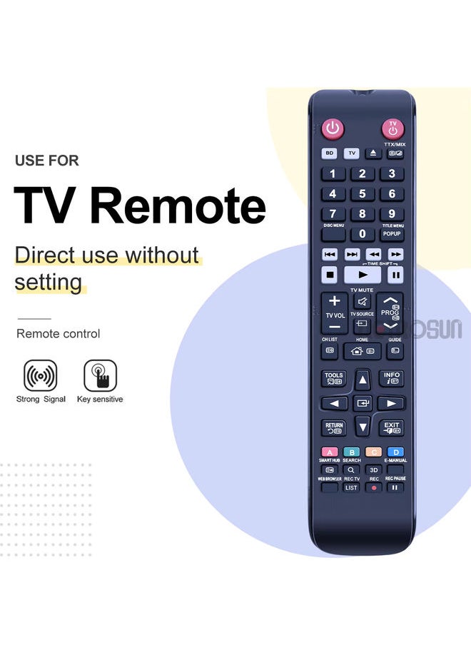 OMETTER - New AK59-00176A Remote Control fit for SAMSUNG BLU-RAY Player BD-H8500 BDH8900A/XY BD-H8500A/XY BD-H8900A/XY - Image 1