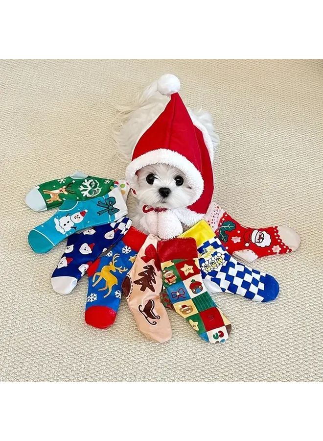 جوارب كلب لعبة مع صوت نسيج ممتع متين مقاوم للعض للجراء متوسطة الحجم ستايل E - Image 2