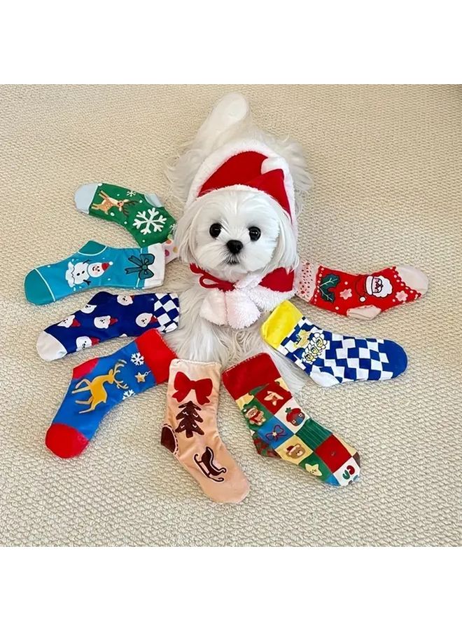 جوارب كلب لعبة مع صوت نسيج ممتع متين مقاوم للعض للجراء متوسطة الحجم ستايل E - Image 4