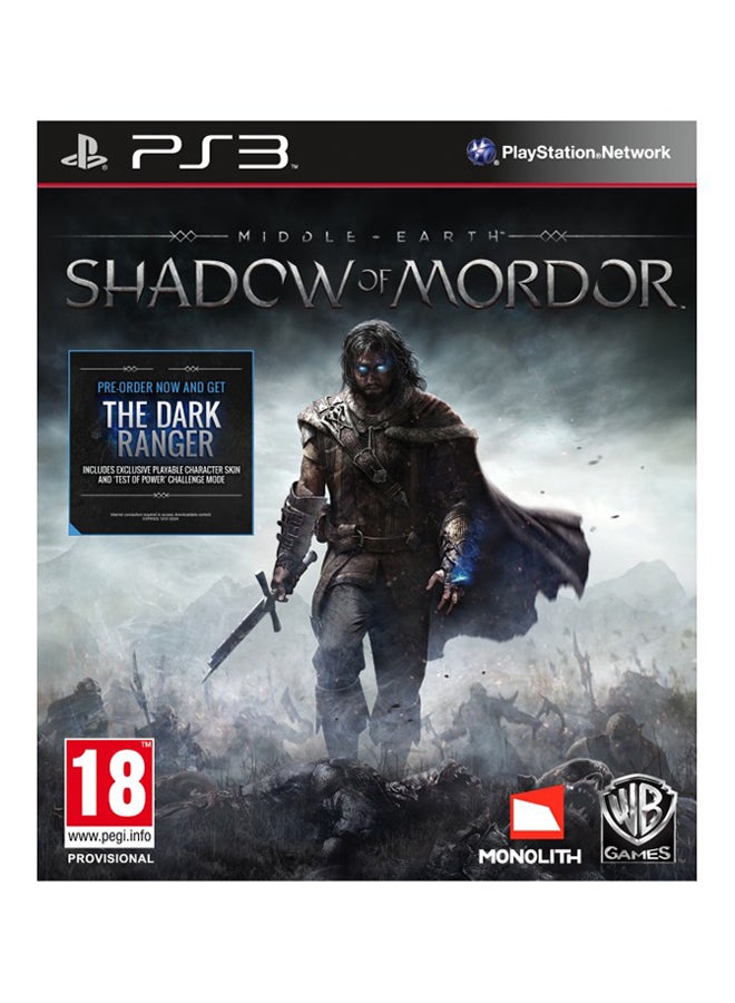 WB Games Middle Earth : Shadow Of Mordor (Intl Version) - playstation_3_ps3 - Image 1