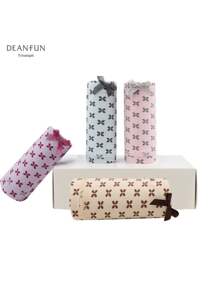 deanfun Die'anfen Valentine's Day Women's Underwear, High-waisted Boyshorts, Cotton, Tummy Control Lifting, Plus Size, Breathable Women's Shorts - Image 2