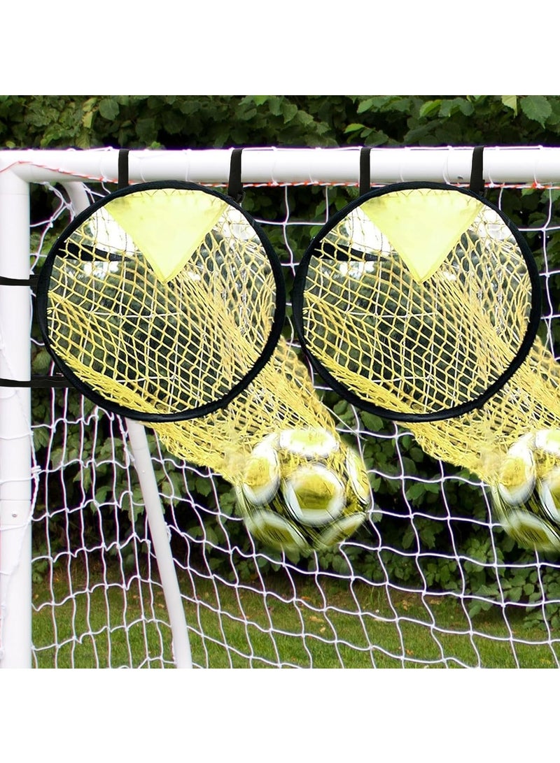 Generic 2 Piece Soccer Target Goal with Highlighted Scoring Zones, Football Target Net , Corner Shooting Soccer Goal Target Nets for Shooting Accuracy Training Practice Equipment - Image 1