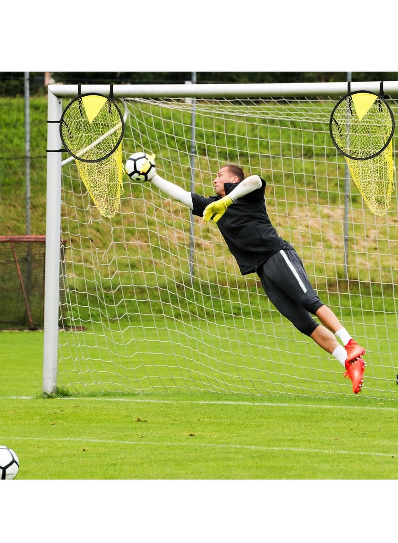 Generic 2 Piece Soccer Target Goal with Highlighted Scoring Zones, Football Target Net , Corner Shooting Soccer Goal Target Nets for Shooting Accuracy Training Practice Equipment - Image 2