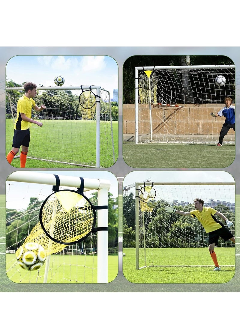 Generic 2 Piece Soccer Target Goal with Highlighted Scoring Zones, Football Target Net , Corner Shooting Soccer Goal Target Nets for Shooting Accuracy Training Practice Equipment - Image 3