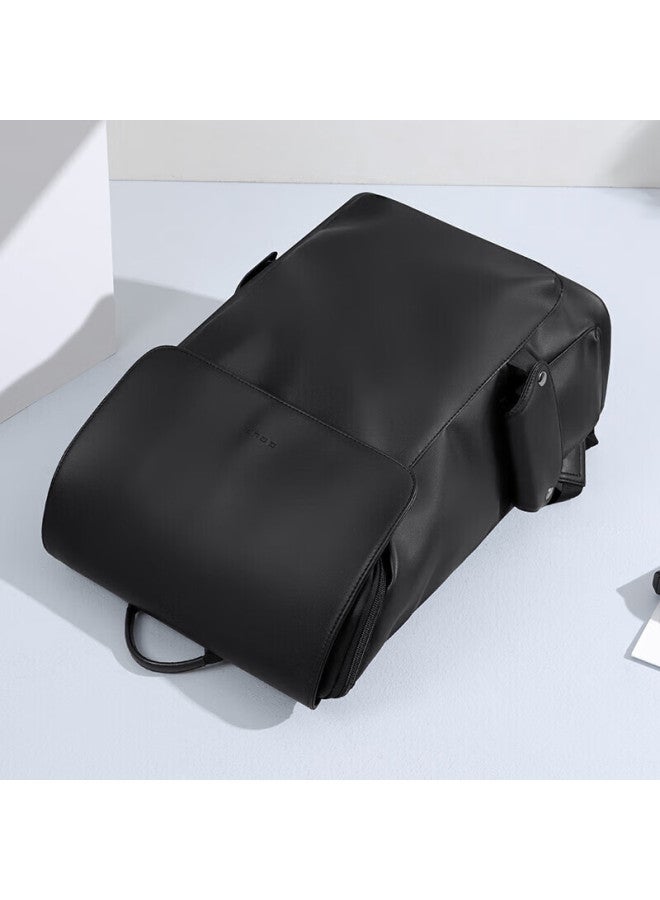 Golf Backpack For Men, Casual Soft Leather Backpack, Laptop Backpack For Students, Flip-top Travel Outdoor Business Sports Backpack - Image 1