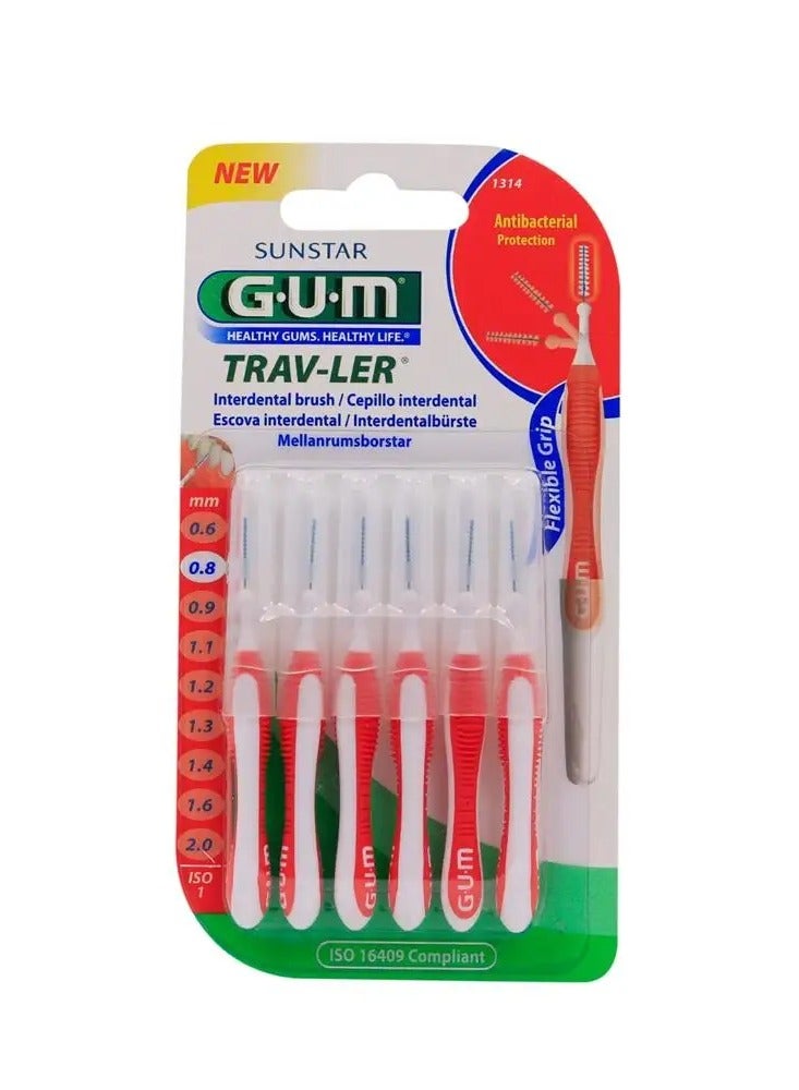 Gum Trav-ler Interdental Brush 0.8mm