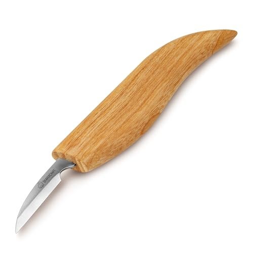 BeaverCraft Wood Chip Carving Knife C8 1.8" Sloyd Whittling Knife for Detail - Wood Carving Tools for Beginners and Kids - Image 1
