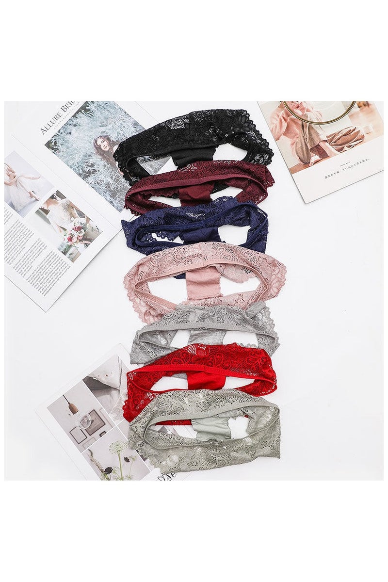 7 Pieces Women Underwear Seamless Lace Hipster Low Rise Panties  - Image 2