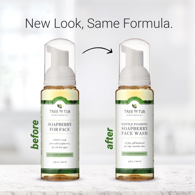 Tree to Tub Sensitive Skin Face Wash for Oily or Combination Skin - Gentle Tea Tree Face Cleanser for Women & Men, Oil Free Daily Foaming Facial Cleanser w/Organic Aloe Vera, All Natural Peppermint - Image 4