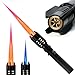 AlpCraft Camping Lighter Torch Lighter Straight Flame Bright Fire Refillable Windproof Adjustable Color with Safety Lock for Campfires Kitchen Hiking Candles Fireplace BBQ Outdoor Essentials Black - Image 2