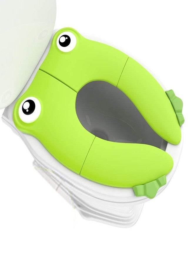 Xpandio Polypropylene Toilet Potty Training Seat Cover - Travel Toilet Seat, Folding Non Slip Silicone Pads, Travel Portable Reusable Kids Toddlers Boys Girls, Carry Bag - Image 1