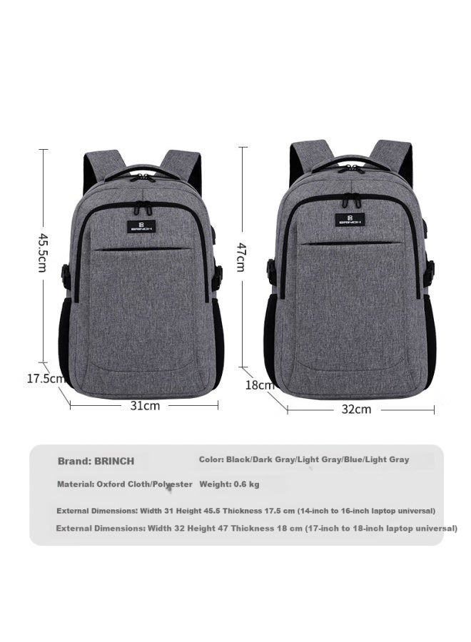 Brinch Laptop Backpack 17/17.3 Inch Shockproof Business Commute Large Capacity Schoolbag - Image 1