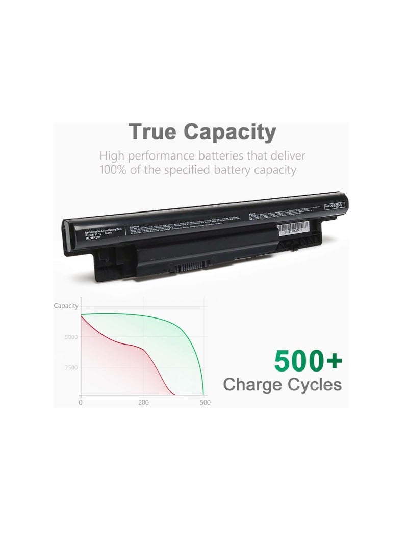 Terabyte بطارية لابتوب بديلة لديل إنسبيرون 14 3521-3421-5421 سوداء - Image 2