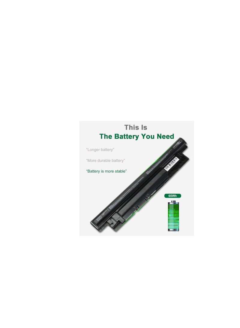 Terabyte بطارية لابتوب بديلة لديل إنسبيرون 14 3521-3421-5421 سوداء - Image 4